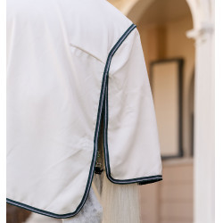 Volledige deken Horseware Rambo Hoody XL 0g Krijt / jachtgroen / zilver Wit Volledige deken Horseware Rambo Hoody XL 0g Krijt / jachtgroen / zilver Wit