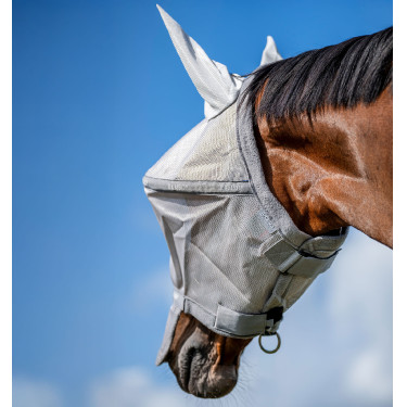 Vliegmasker Horseware Rambo Plus Zilver / titaniumgrijs / zilver