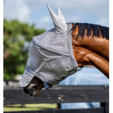 Vliegmasker Horseware Rambo Plus Zilver / titaniumgrijs / zilver