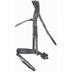 Anatomisch kopstuk Hopper T de T met strass Zwart / goud