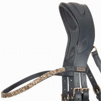 Anatomisch kopstuk Hopper T de T met strass Bruin / zilver Anatomisch kopstuk Hopper T de T met strass Bruin / zilver