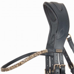 Anatomisch kopstuk Hopper T de T met strass Zwart / goud