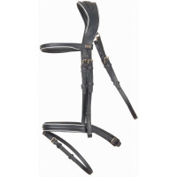 Anatomische hoofdstel Velazquez T de T Zwart / wit