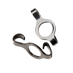 Platte haken voor gourmetketting
