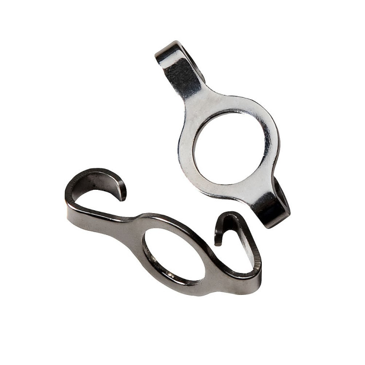 Platte haken voor gourmetketting