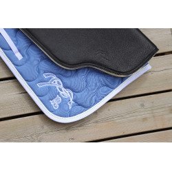 Zadeldek Pénélope Classique Lagune / wit Blauw Zadeldek Pénélope Classique Lagune / wit Blauw