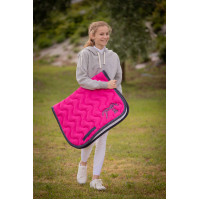 Zadeldek Pénélope Classique Fuchsia / marineblauw Roze
