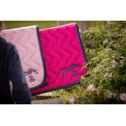 Zadeldek Pénélope Classique Fuchsia / marineblauw Roze