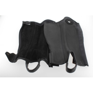 Mini-chaps Pénélope Prisca leer Zwart Mini-chaps Pénélope Prisca leer Zwart