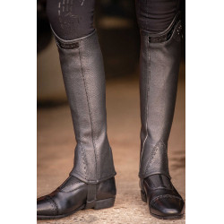 Mini-chaps Pénélope Prisca leer Zwart