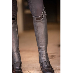 Mini-chaps Pénélope Prisca leer Zwart