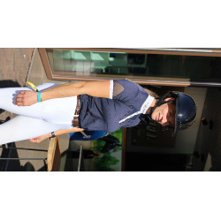 Afneembare rand voor Lami-Cell Glossy helm Zwart