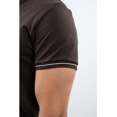 Polo Harcour Oscar heren Cacao Bruin