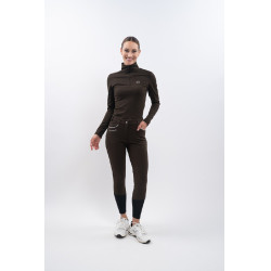 Fleece paardrijbroek Harcour Jaipur Cacao Bruin