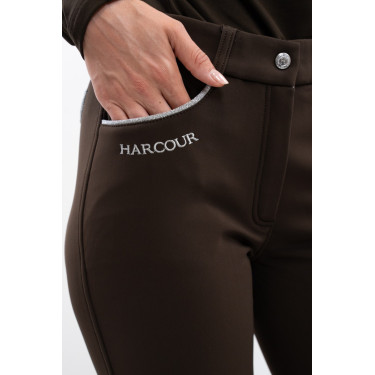 Fleece paardrijbroek Harcour Jaipur Cacao Bruin