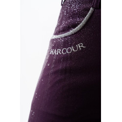 Fleece paardrijbroek Harcour Jaipur Vijg Violet
