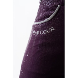 Fleece paardrijbroek Harcour Jaipur Vijg Violet