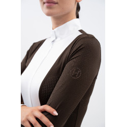 Wedstrijdpolo Harcour Stella dames Cacao Bruin