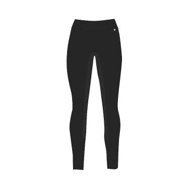 Winterlegging dames met volledige grip Horze Dea Zwart Winterlegging dames met volledige grip Horze Dea Zwart