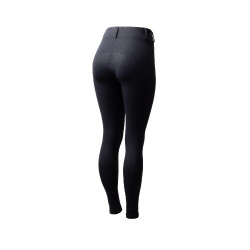 Winterlegging dames met volledige grip Horze Dea Donker marineblauw