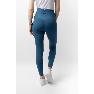 Thermische legging B Vertigo naadloos met volledige grip Leonora Marine titaan Marineblauw