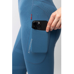 Thermische legging B Vertigo naadloos met volledige grip Leonora Marine titaan Marineblauw