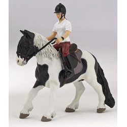 Beeldje Gezadeld en Opgetuigd Paard Papo