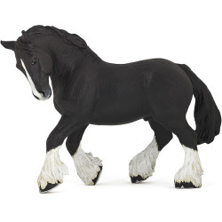 Shire Zwart Hengst Beeldje Papo Shire Zwart Hengst Beeldje Papo