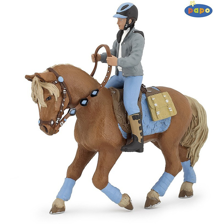 Beeldje Paard van de jonge ruiter Papo
