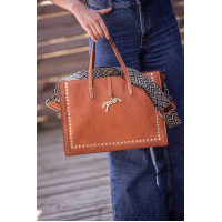 Handtas Pénélope Naily Romane Cognac Bruin