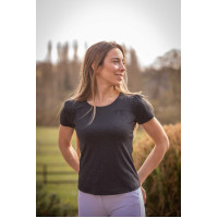 T-shirt Pénélope Techty korte mouwen Grijs