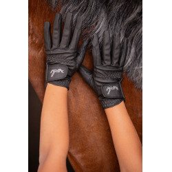 Handschoenen Eden by Pénélope Prisma Strass Zwart