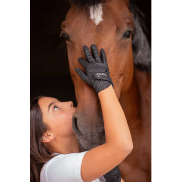 Handschoenen Eden by Pénélope Prisma Strass Zwart