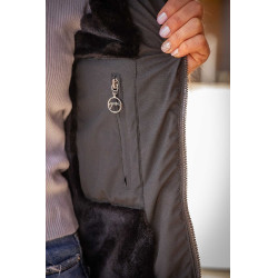 Mouwloze bodywarmer Pénélope Sonia Zwart