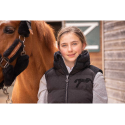 Mouwloze bodywarmer Pénélope Sonia Zwart