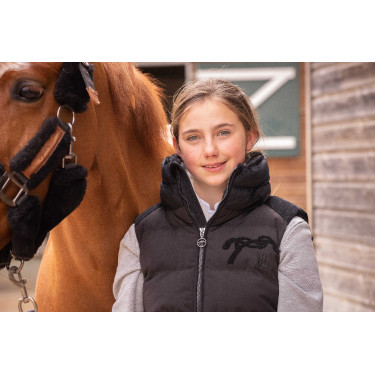 Mouwloze bodywarmer Pénélope Sonia Zwart