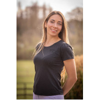 T-shirt Pénélope Techty korte mouwen Grijs