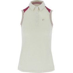 Mouwloze dames poloshirt piqué Equithème Mouwloze dames poloshirt piqué Equithème