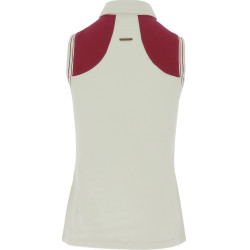 Mouwloze dames poloshirt piqué Equithème Mouwloze dames poloshirt piqué Equithème