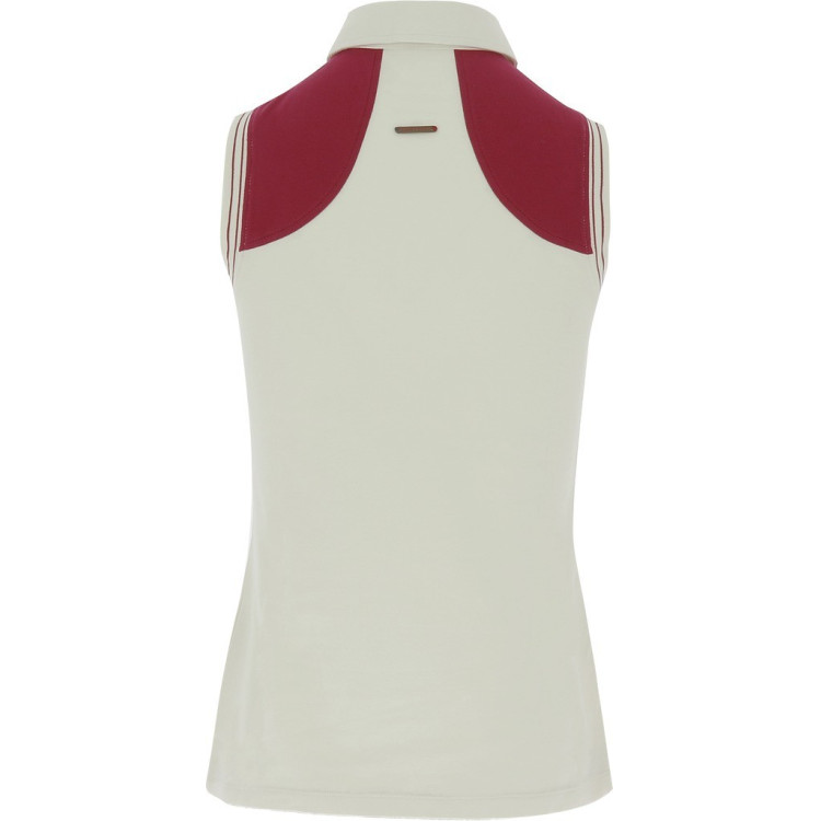 Mouwloze dames poloshirt piqué Equithème Mouwloze dames poloshirt piqué Equithème