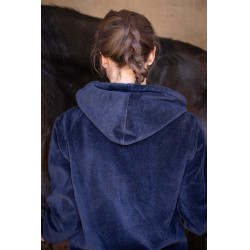 Sweat-zip Emy Velvet Pénélope Marineblauw