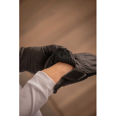 Paardrijhandschoenen Pénélope Lyoni Zwart Paardrijhandschoenen Pénélope Lyoni Zwart