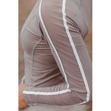 T-shirt Equithème Originals Mélodie Taupe Bruin