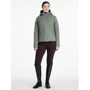 Hybride waterdichte jas LeMieux Brooke dames Rozemarijn Groen Hybride waterdichte jas LeMieux Brooke dames Rozemarijn Groen