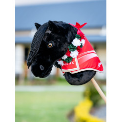 Kerstgordel Hobby Horse LeMieux met bloemmotief Rood