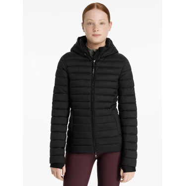 Gewatteerde jas met capuchon LeMieux Milly Young Rider Zwart
