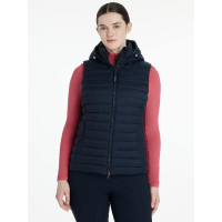 Mouwloze bodywarmer met capuchon LeMieux Tilly dames Petrol Blauw Mouwloze bodywarmer met capuchon LeMieux Tilly dames Petrol Blauw
