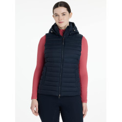 Mouwloze bodywarmer met capuchon LeMieux Tilly dames Marine Marineblauw Mouwloze bodywarmer met capuchon LeMieux Tilly dames Marine Marineblauw
