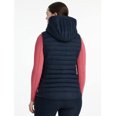 Mouwloze bodywarmer met capuchon LeMieux Tilly dames Marine Marineblauw Mouwloze bodywarmer met capuchon LeMieux Tilly dames Marine Marineblauw