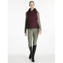 Mouwloze bodywarmer met capuchon LeMieux Tilly dames Damson Violet